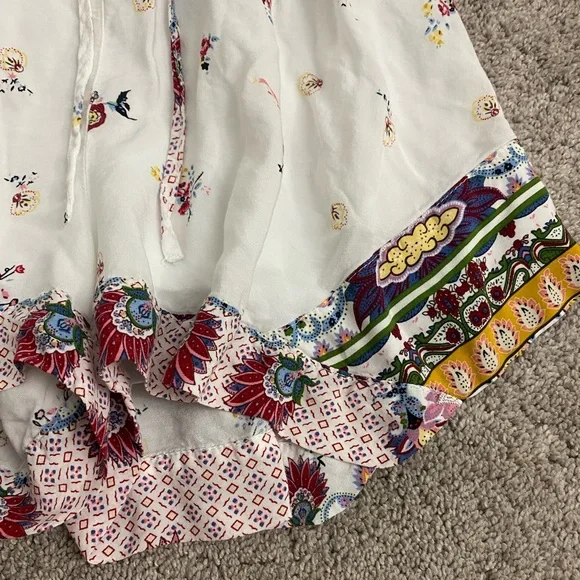 Love Riche Floral Ruffle Drawstring Shorts - Picture 4 of 6